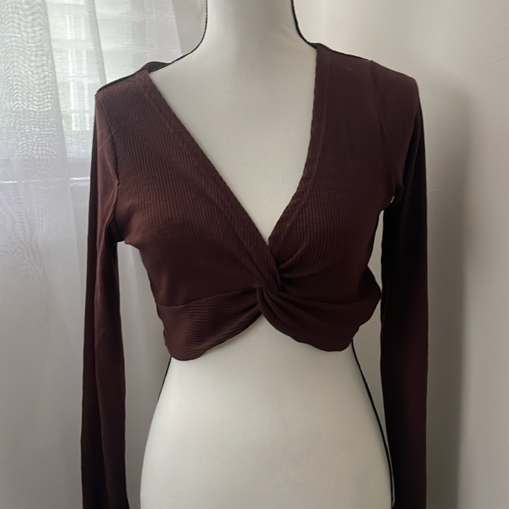 Crop Sweater Shirt